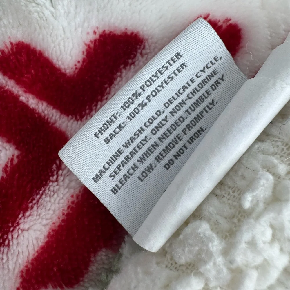 Threshold Red and Green Fairisle Throw